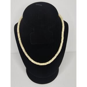 Hawaiian Puka Shell Choker NECKLACE Costume Jewelry Ivory Tropical Vintage Gift